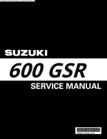 Suzuki GSR600 - Servisny manual CZ 2006